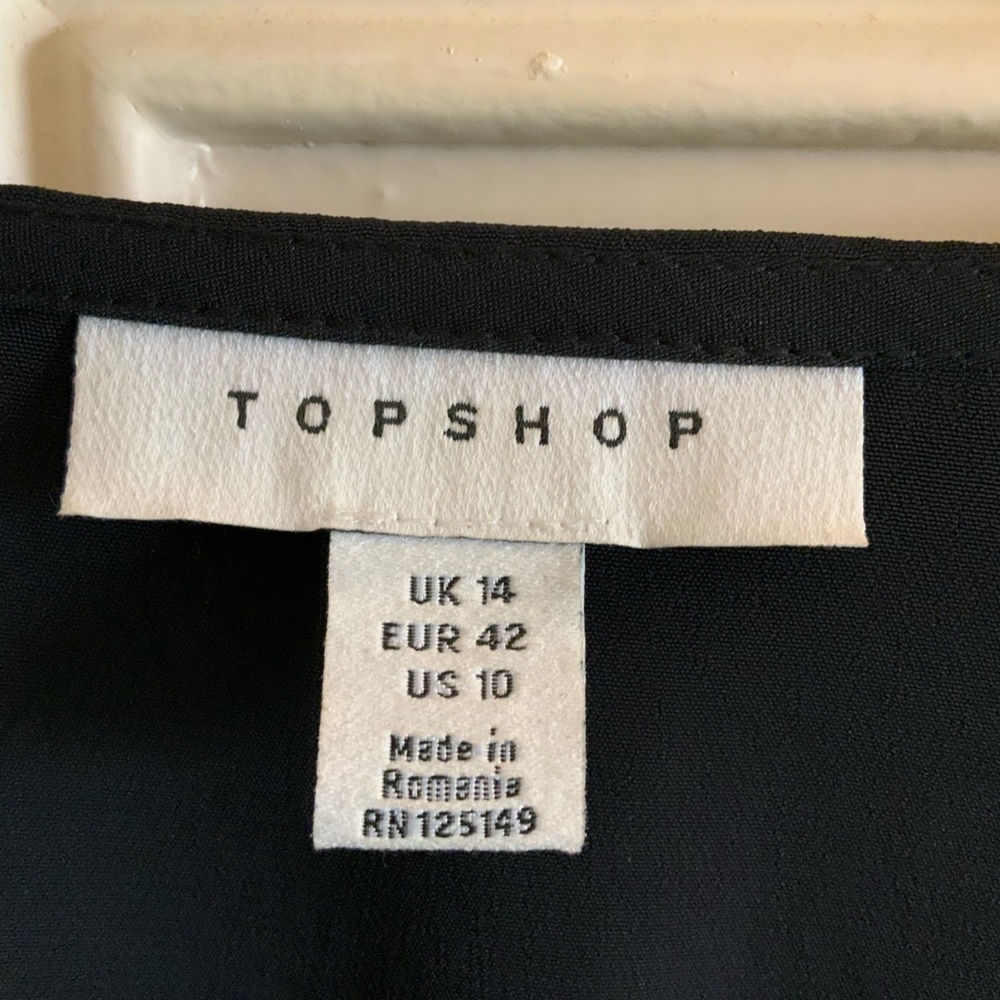 TopShop black dress size 14